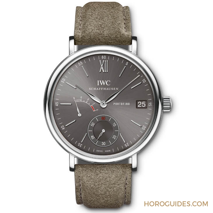 IWC - IWC Portofino八日鍊新款,第一次用上麂皮錶帶