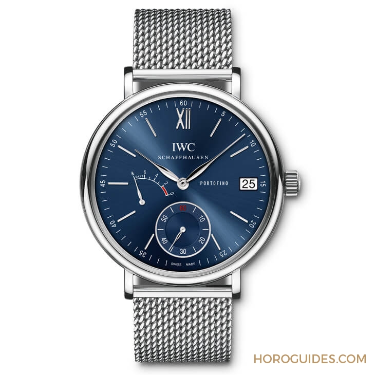 IWC - IWC Portofino八日鍊新款,第一次用上麂皮錶帶