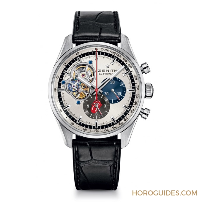 ZENITH - PILOT - 96.2439.693/77.C809 - 真力時ZENITH不當機師改做搖滾咖,The Rolling Stones滾石樂團特別版再吐大舌頭