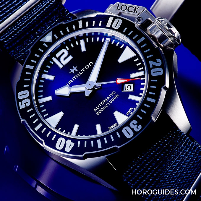 HAMILTON - KHAKI NAVY - H82305131 - 有ISO認證的潛水蛙人最當紅,HAMILTONxBEAMS聯名最潮