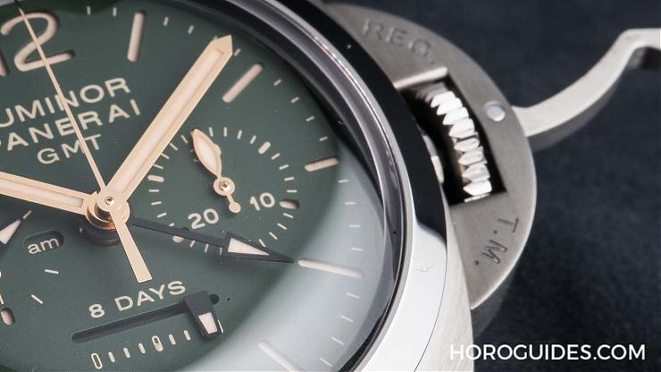 OFFICINE PANERAI - 綠面來襲,限量限定的PAM00737-Luminor 1950八日鍊單按把計時碼錶