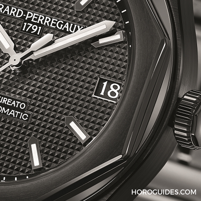 GIRARD-PERREGAUX - LAUREATO - 81010-32-631-32A - [SIHH 2018]芝柏Laureato系列新成員-全黑陶瓷腕錶