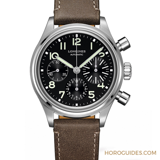 LONGINES - GPHG 2017最佳復刻腕錶-LONGINES BigEye復刻飛行腕錶