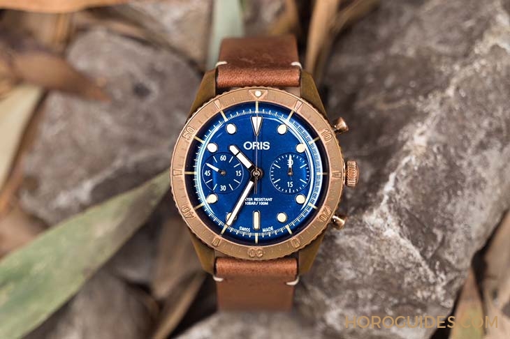 ORIS - DIVERS - 01 771 7744 3185-Set LS - 有故事的人,有話題的錶-ORIS青銅限量第二發,計時碼錶現身!