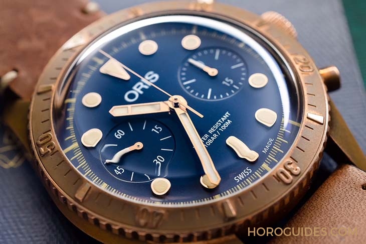 ORIS - DIVERS - 01 771 7744 3185-Set LS - 有故事的人,有話題的錶-ORIS青銅限量第二發,計時碼錶現身!