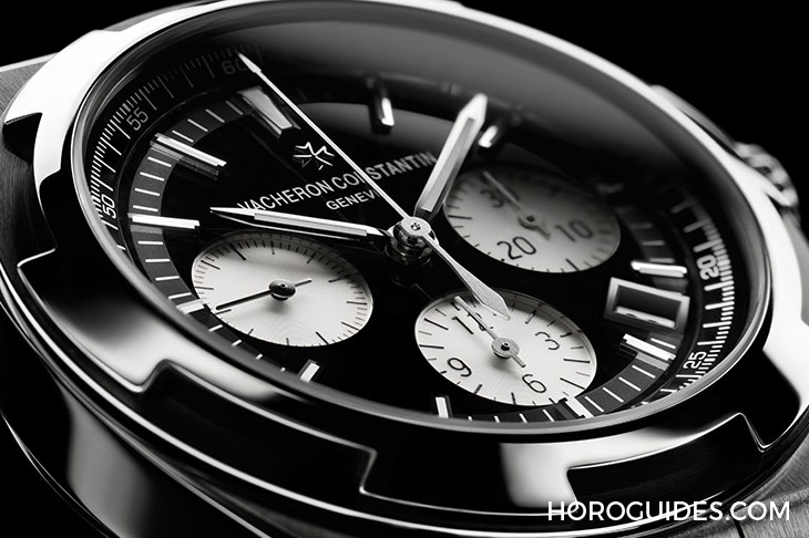 VACHERON CONSTANTIN - 江詩丹頓「倒轉熊貓面」,黑底白盤的全新Overseas計時碼錶