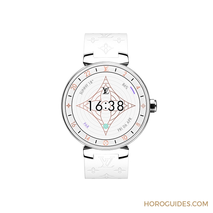 LOUIS VUITTON - TAMBOUR HORIZON - QAAA25 - Tambour Horizon White旅行最強智能錶,白色錶面清爽一夏