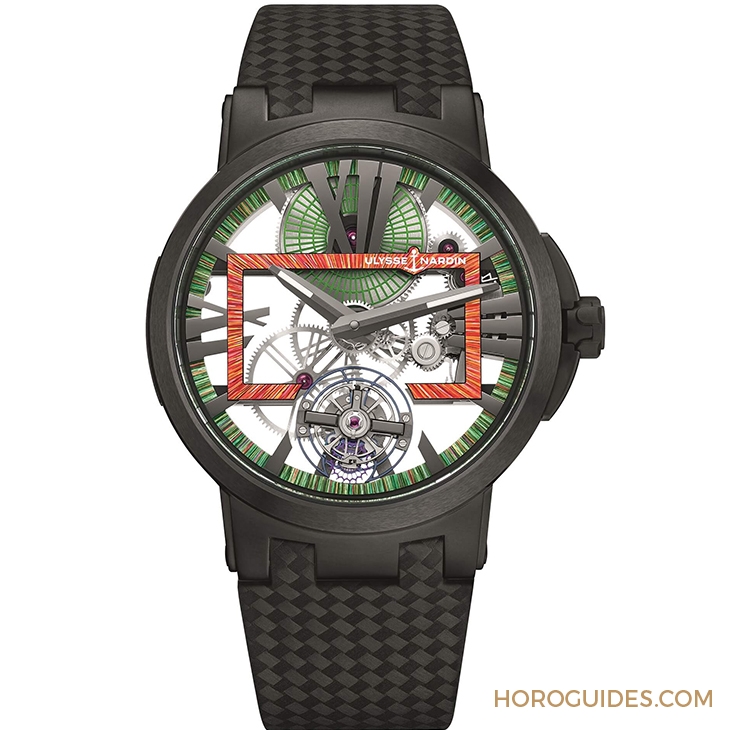 ULYSSE NARDIN - EXECUTIVE - 1713-139LE/HYPERSPACE - 讓想像力在錶殼裡奔馳:雅典錶Executive Skeleton Tourbillon Hyperspace