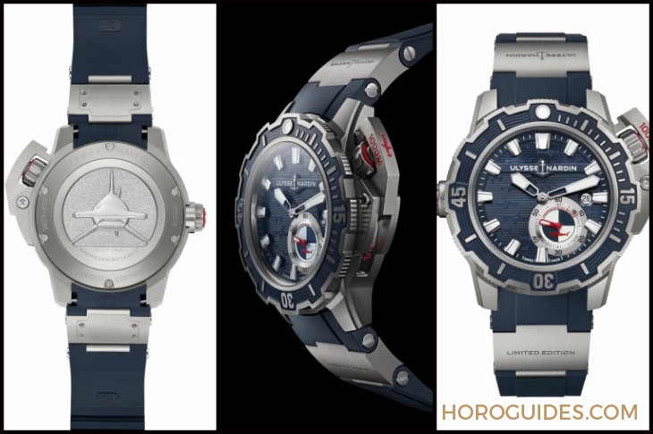 ULYSSE NARDIN - DIVER - 1183-170LE-3/90-GW - 千米錘頭鯊不夠看,雅典錶大白鯊天文台潛水系列限量腕錶更霸氣