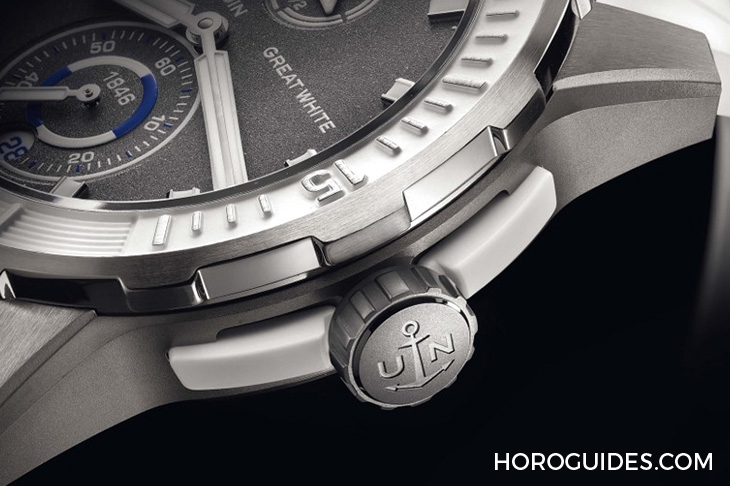 ULYSSE NARDIN - DIVER - 1183-170LE-3/90-GW - 千米錘頭鯊不夠看,雅典錶大白鯊天文台潛水系列限量腕錶更霸氣
