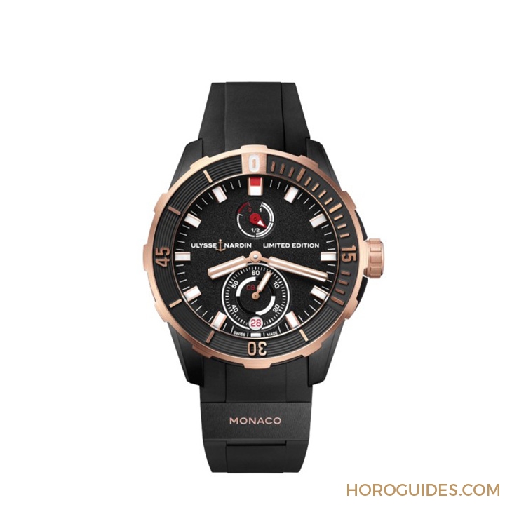ULYSSE NARDIN - DIVER - 1183-170LE-3/90-GW - 千米錘頭鯊不夠看,雅典錶大白鯊天文台潛水系列限量腕錶更霸氣