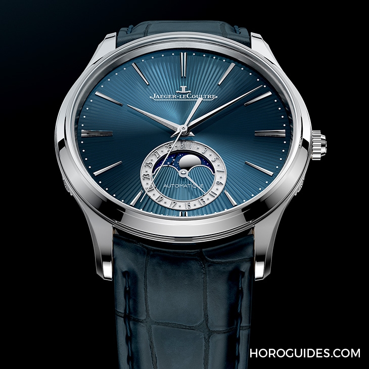 JAEGER-LECOULTRE - Pre-SIHH 2019 大師先出招,積家推出超薄扭索紋琺瑯藍面月相腕錶