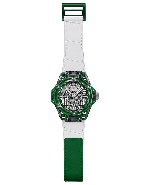 HUBLOT - BIG BANG - 429.QKG.0120.NR.DJO26 - 捕捉網球靈魂，見證草地賽場勝仗｜Hublot Big Bang陀飛輪祖高域GOAT綠茵款