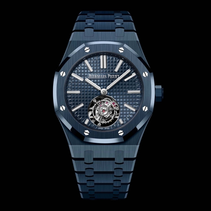 AUDEMARS PIGUET - ROYAL OAK - 26730CD.OO.1225CD.01 - AP愛彼Royal Oak皇家橡樹系列「雲夜藍50」全陶瓷飛行陀飛輪登場 
