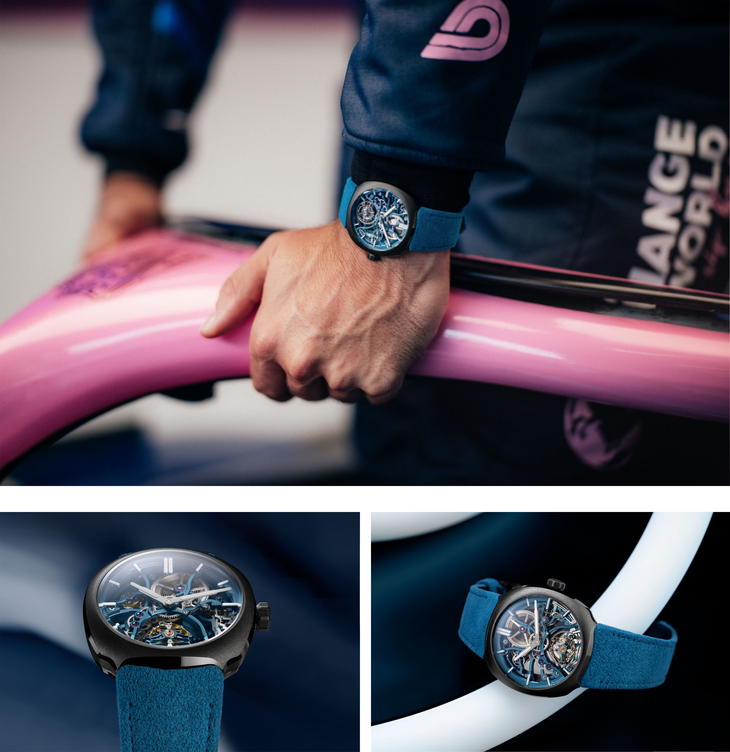 H. MOSER & CIE - STREAMLINER - 6814-2100 - 亨利慕時疾速者首度換上碳灰色陶瓷,Alpine聯名鏤空陀飛輪限量100枚