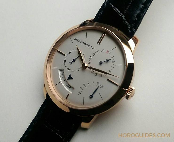 GIRARD-PERREGAUX - 1966 - 49547-52-131-BB60 - 頂規的配備,GP年曆天文時差錶