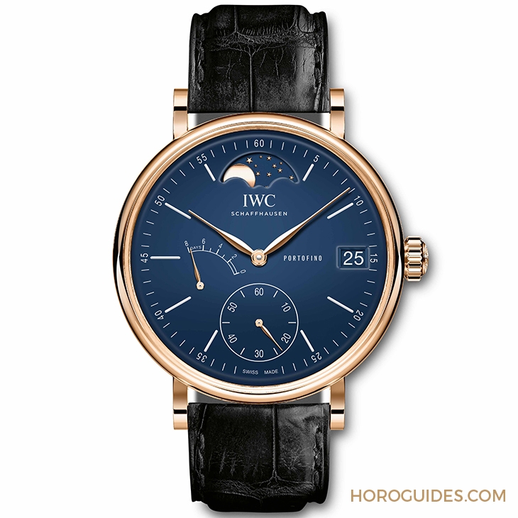IWC - 簡約典雅代表-IWC 150周年紀念系列Portofino手上鍊月相腕錶