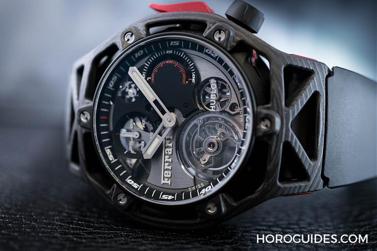 HUBLOT - - - 把法拉利戴上手 宇舶Techframe Ferrari陀飛輪計時碼錶