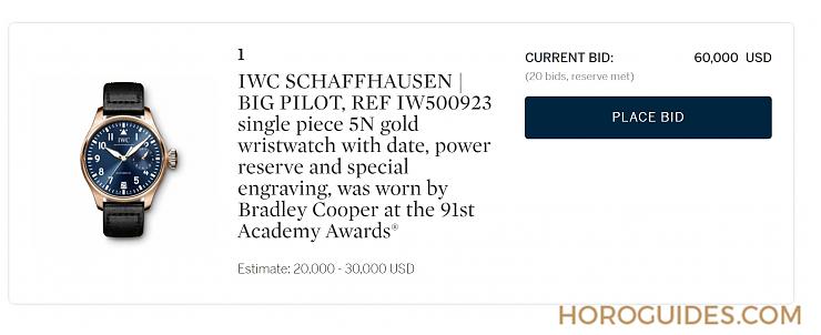 IWC - PILOT - IW500909 - 你投標了嗎?  Bradley Cooper的IWC Big Pilot 在網上義賣