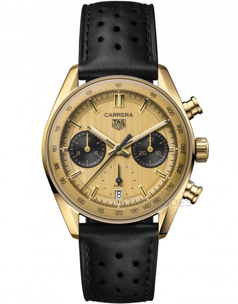 TAG HEUER - CARRERA - CBS2240.FC8319 - 直擊!Ryan Gosling佩戴TAG HEUER Carrera Chronograph黃金計時碼錶專屬訂製款出席BAFTA頒獎典禮