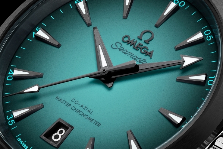 OMEGA - SEAMASTER - 220.32.41.21.03.001 - 碧波遇墨影|OMEGA海馬Aqua Terra推出38與41mm綠松石面配黑色陶瓷錶圈新款