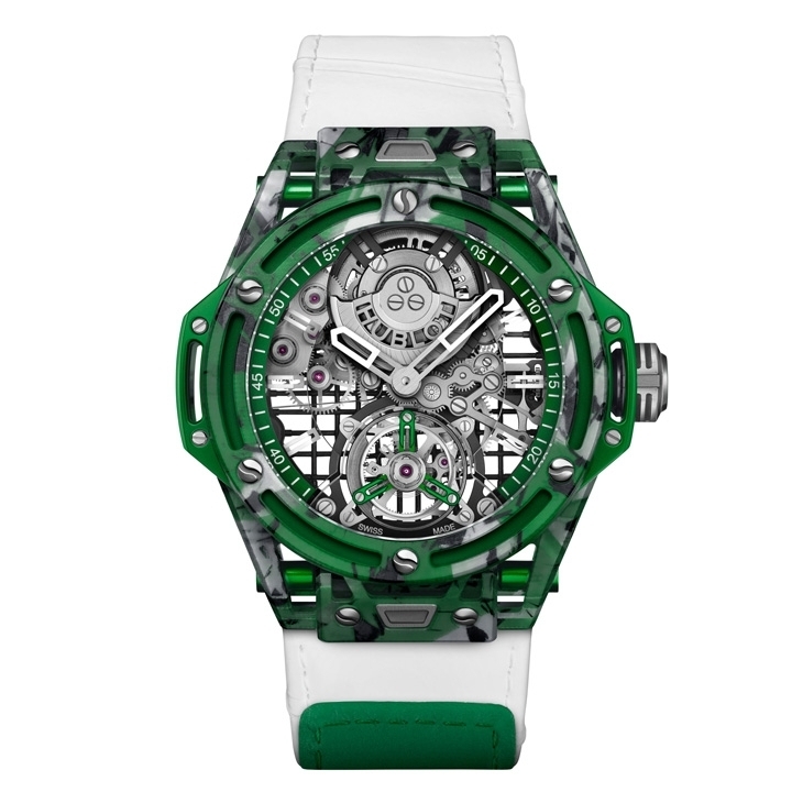HUBLOT - BIG BANG - 429.QKG.0120.NR.DJO26 - 捕捉網球靈魂，見證草地賽場勝仗｜Hublot Big Bang陀飛輪祖高域GOAT綠茵款
