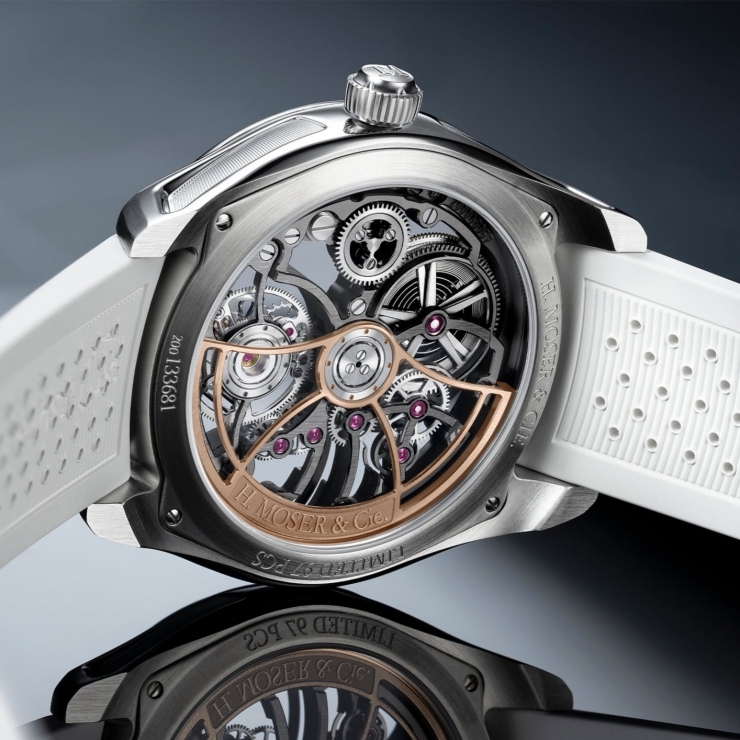 H. MOSER & CIE - STREAMLINER - 6DI0-1202 - 亨利慕時攜手美式足球球星Saquon Barkley,推出全球限量97枚圓柱陀飛輪腕錶