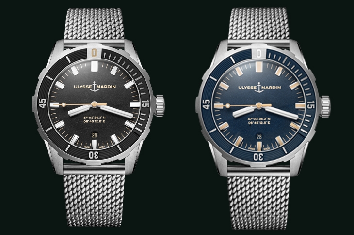 ULYSSE NARDIN - DIVER - 8163-175LE/93-BLUESHARK - Pre-SIHH 2019 雅典錶首款米蘭帶潛水錶亮相