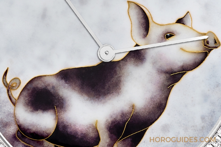 PIAGET - ALTIPLANO - G0A43540 - 討喜金豬年！琺瑯大師持續助陣的伯爵豬年生肖錶