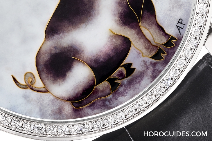 PIAGET - ALTIPLANO - G0A43540 - 討喜金豬年！琺瑯大師持續助陣的伯爵豬年生肖錶