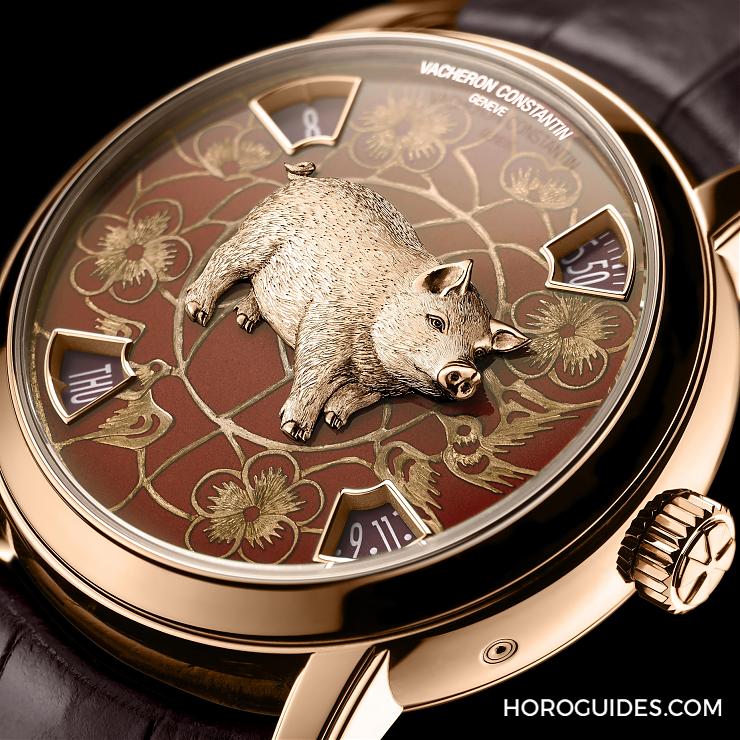 VACHERON CONSTANTIN - 江詩丹頓豬年生肖錶,大師金雕與琺瑯錶盤的結合