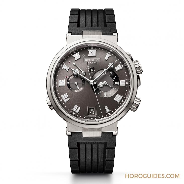 BREGUET - MARINE - 5527TI/G2/5WV - 和三問報時一樣悅耳的BREGUET Marine兩地時間鬧鈴錶