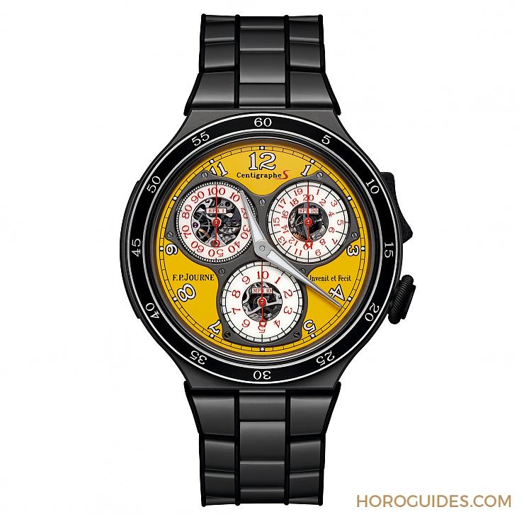 F.P.JOURNE - F.P.Journe 2018年掀起運動風:Centigraphe Sport及Octa Sport推出鈦金屬亮黃錶盤版本
