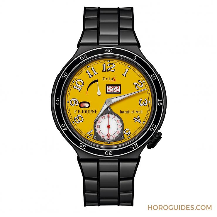 F.P.JOURNE - F.P.Journe 2018年掀起運動風:Centigraphe Sport及Octa Sport推出鈦金屬亮黃錶盤版本