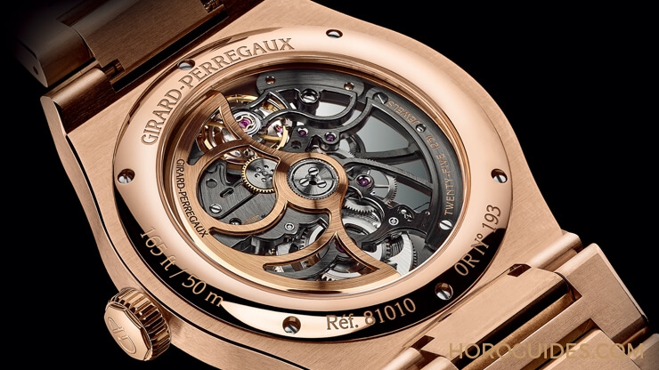 GIRARD-PERREGAUX - LAUREATO - 81015-52-002-52A - 強勢回歸!芝柏Laureato追加鏤空版小三針