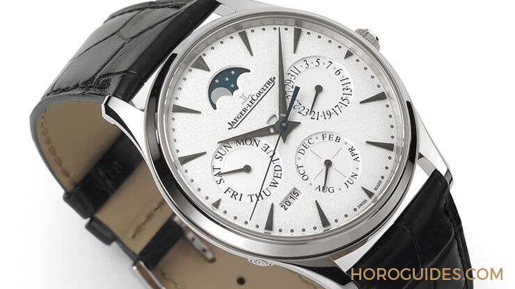 JAEGER-LECOULTRE - 又薄又複雜!積家萬年曆梨地紋高質感出線
