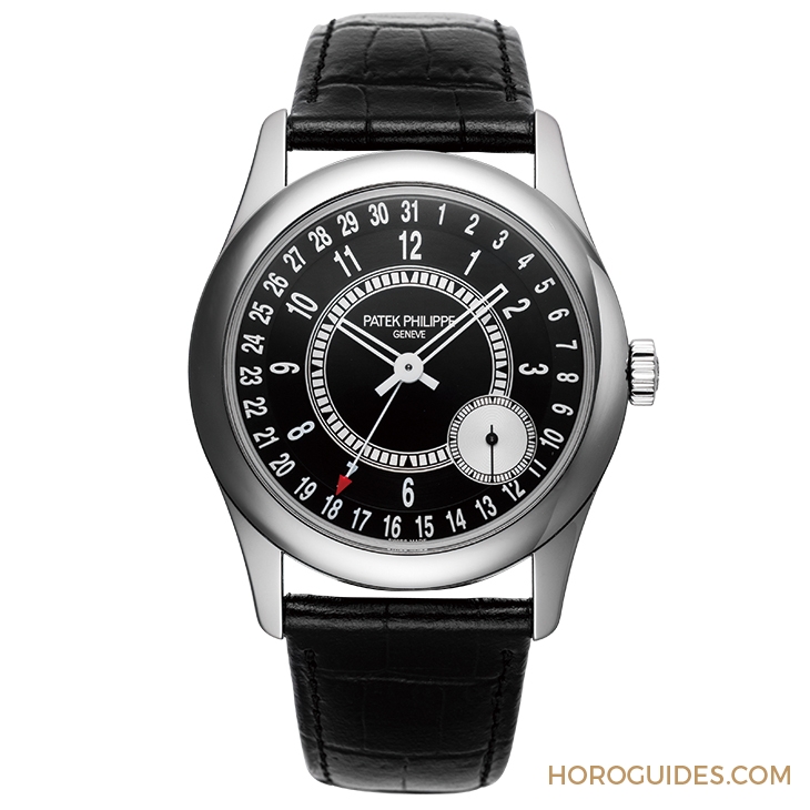 PATEK PHILIPPE - CALATRAVA - 6006G-001 - 白金小改款,黑白對比更鮮明-百達翡麗Calatrava 6006G-001