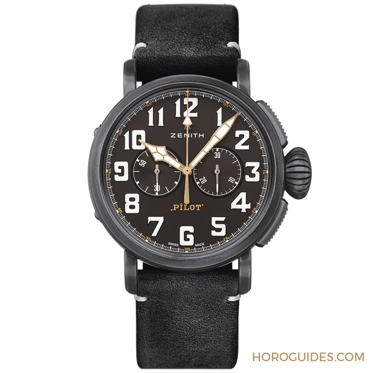 ZENITH - PILOT - 11.2432.4069/21.C900 - DGR 2018 慈善路騎-ZENITH連續三年贊助,發表PILOT Type 20 Chronograph Ton Up Black腕錶