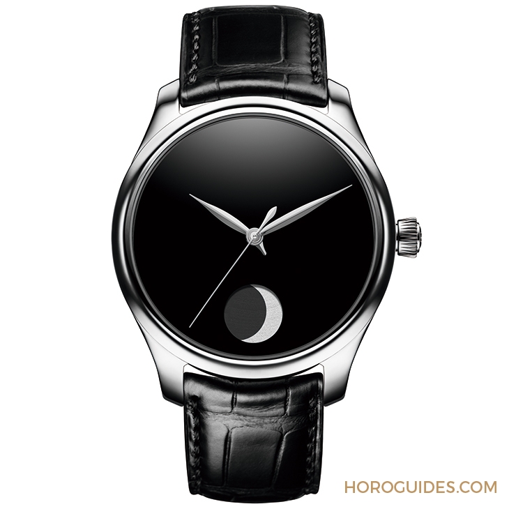 H. MOSER & CIE - ENDEAVOUR - 1801-1200 - 以Vantablack®打造最暗黑的錶盤,亨利慕時勇創者萬年曆月相概念腕錶最詩意的反叛