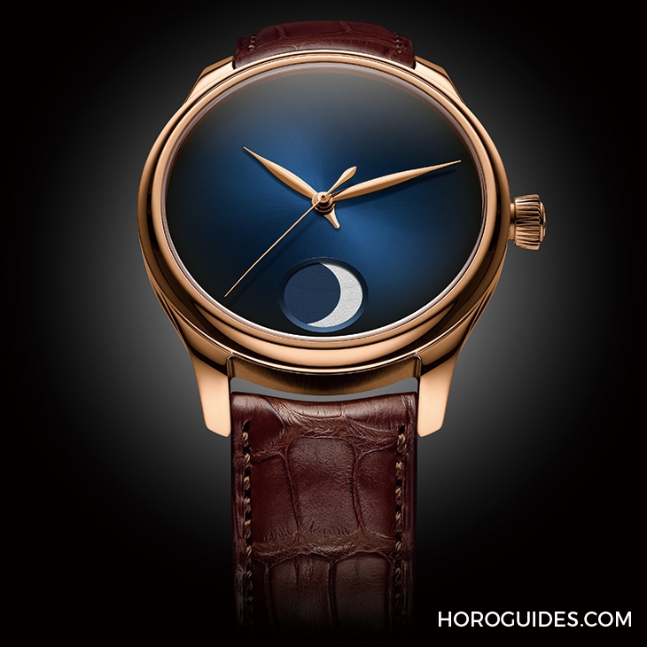 H. MOSER & CIE - ENDEAVOUR - 1801-1200 - 以Vantablack®打造最暗黑的錶盤,亨利慕時勇創者萬年曆月相概念腕錶最詩意的反叛