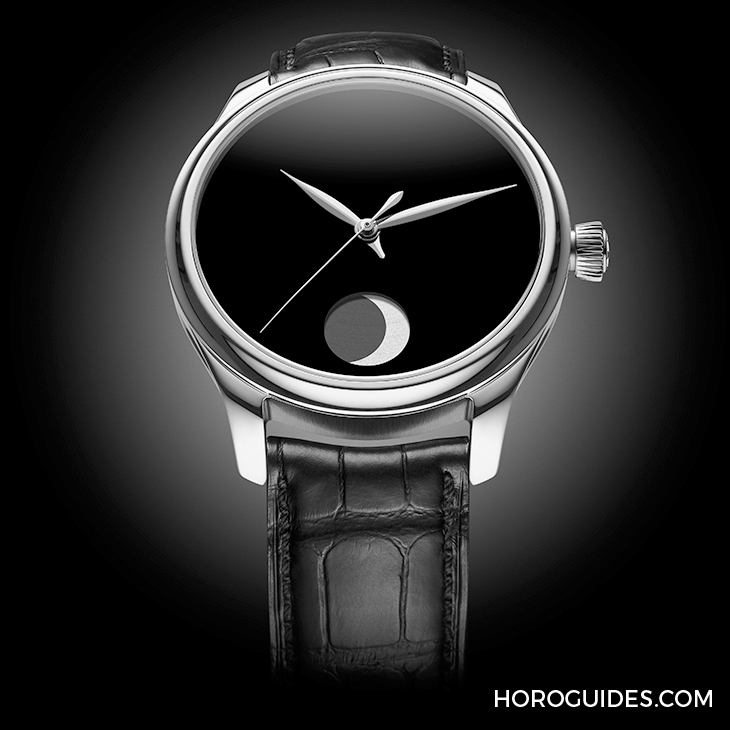 H. MOSER & CIE - ENDEAVOUR - 1801-1200 - 以Vantablack®打造最暗黑的錶盤,亨利慕時勇創者萬年曆月相概念腕錶最詩意的反叛