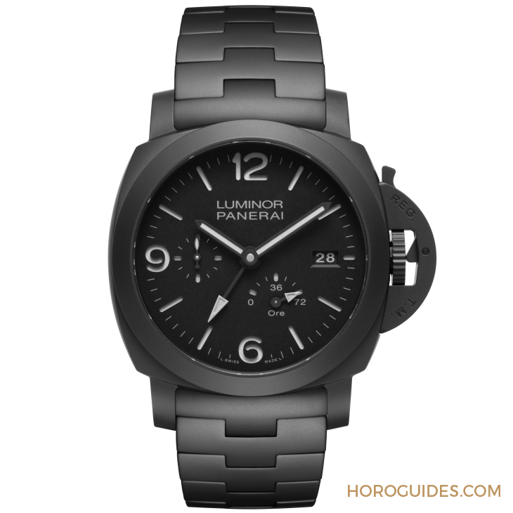 PANERAI - LUMINOR - PAM01674 - 全黑陶瓷上陣!PANERAI Luminor GMT Power Reserve Ceramica PAM01674腕錶