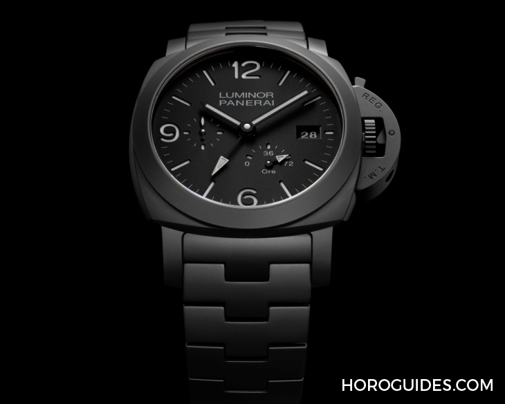 PANERAI - LUMINOR - PAM01674 - 全黑陶瓷上陣!PANERAI Luminor GMT Power Reserve Ceramica PAM01674腕錶