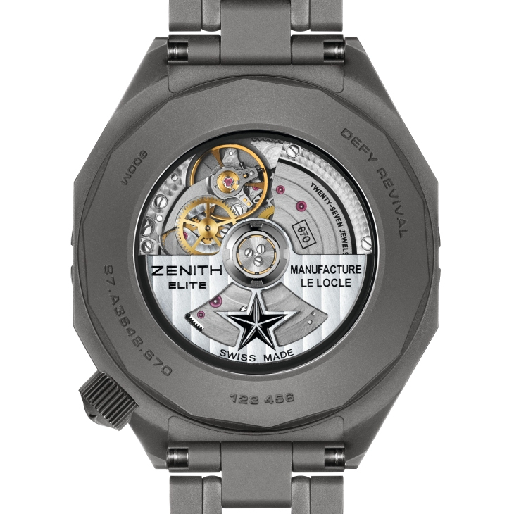 ZENITH - DEFY - 97.A3648.670/21.M3648 - 深海黑黄魅影|ZENITH為Defy系列兩款潛水錶推出全新Shadow版本