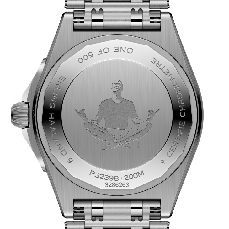 BREITLING - CHRONOMAT - RB01347A1F1S1 - 隕石獨步,征服球場|BREITLING攜手曼城球星推出Erling Haaland Signature Chronomat限量版