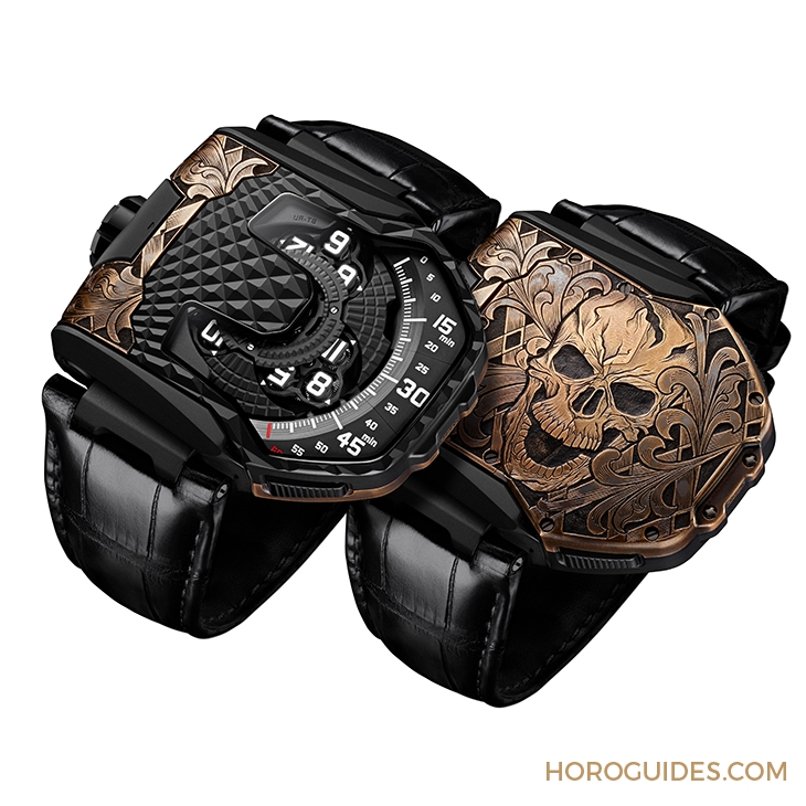 URWERK - （UR-T8 Skull） - [BASEL 2019] URWERK  兩位傑出工匠合作 UR-T8 腕錶變身精湛工藝舞台