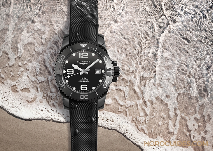 LONGINES - HYDRO CONQUEST - L3.784.4.56.9 - All Black ! 浪琴HydroConquest 全新黑色陶瓷潛水錶