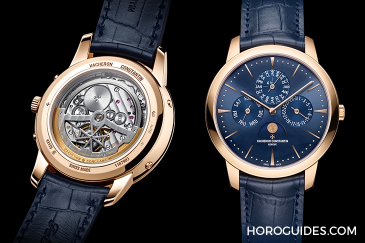 VACHERON CONSTANTIN - PATRIMONY - 43175/000R-B519 - 江詩丹頓新作:午夜藍Patrimony 超薄萬年曆腕錶