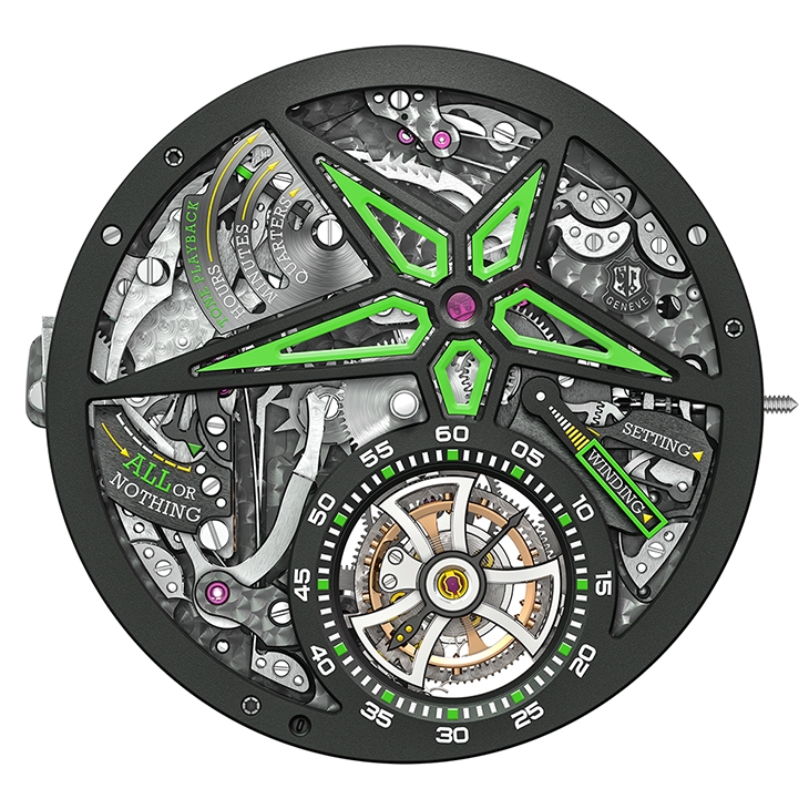 ROGER DUBUIS - EXCALIBUR - RDDBEX0862 - 限量一只!ROGER DUBUIS 三問飛行陀飛輪腕錶