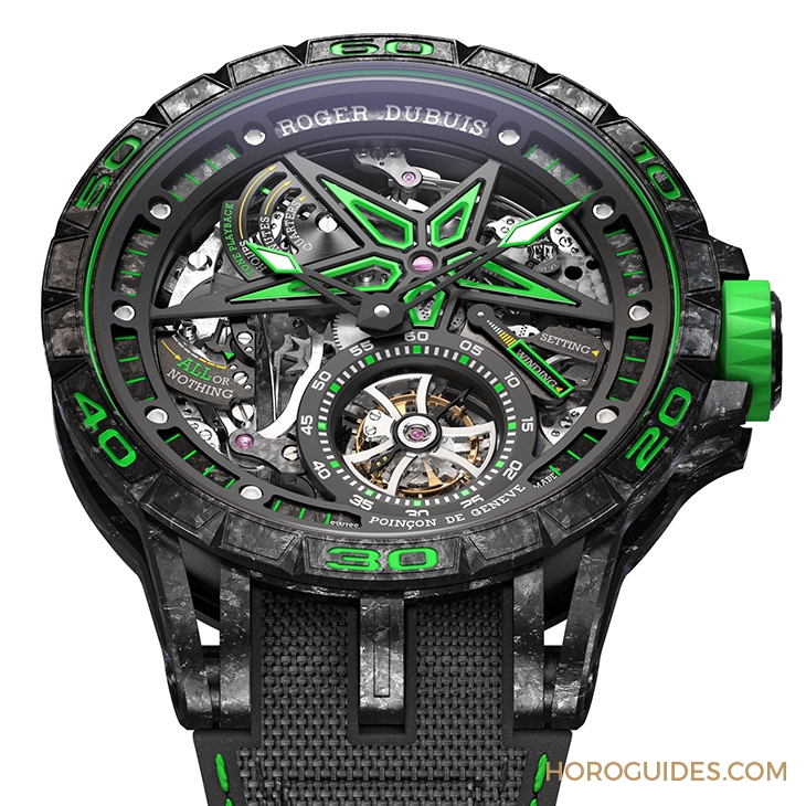 ROGER DUBUIS - EXCALIBUR - RDDBEX0862 - 限量一只!ROGER DUBUIS 三問飛行陀飛輪腕錶
